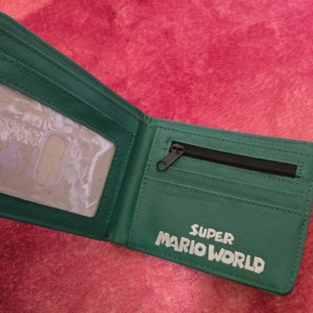 New super mario nintendo anime manga leather wallet